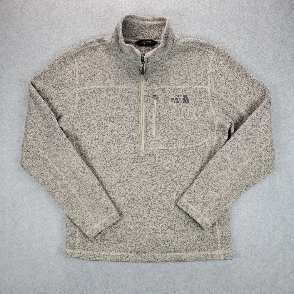 The North Face Sweater Mens‎ Medium Gordon Lyons Quarter Zip Fleece Pullover